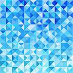 Blue Mosaic Vector Background Wallpaper