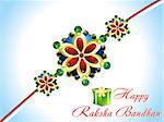 abstract raksha bandhan rakhi background vector illustration
