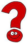 funny cartoon question mark