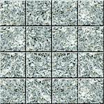 Seamless square vector texture - gray granite tile flooring
