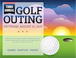 A nice design for a golf tournament invitation. Elements are layered for easy updating of information or adding/removing from the design. Fonts used: Bebas http://www.fontsquirrel.com/fonts/Bebas?q=bebas Bree Serif http://www.fontsquirrel.com/fonts/bree-serif?q=bree+serif EPS 10. EPS file contains transparencies and mask.