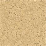 Cracked Soil. Seamless Tileable Texture.