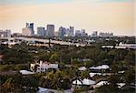 Fort Lauderdale Skyline with Traffic Bridge and City Detail