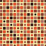 Orange shade tile mosaic background, vector illustration