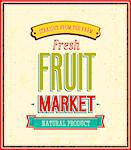 Fruit market design. Vector illustration.
