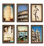 Memories of Italy. Collection of vintage cards
