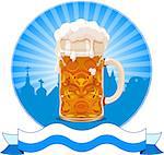 Oktoberfest  design with beer glass