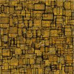 grunge mosaic tile fragmented backdrop in yellow