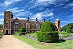 The present Blickling Hall was built in the 17th century on the site of an earlier dwelling where Anne Boleyn, (mother of Elizabeth the first) was born.