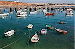 Fishing boats moored at Sagres Port, Algarve, Portugal