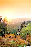 Mountain Demerdji in autumn at sunny day