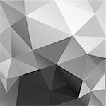 graphic geometric pattern with different black triangles