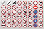 Traffic sign collection: Prohibit and restrict