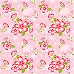 Oriental Flower Seamless Pattern Background Wallpaper