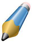 Illustration of shiny pencil icon