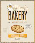 VintagVintage Bakery Poster.