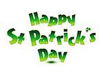 abstract st patrick text vector illustration