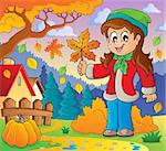 Autumn thematic image 8 - eps10 vector illustration.