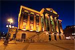 City Hall in Groningen city at night, Netherlands