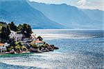 Beautiful Adriatic Beach and Lagoon with Blue Water near Split, Croatia