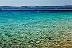 Wonderful Adriatic Sea with Deep Blue Water near Split, Croatia