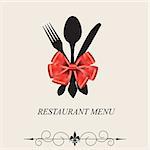 The concept of Restaurant  menu.