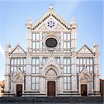 The Basilica di Santa Croce (Basilica of the Holy Cross) - famous Franciscan church on Florence, Italy