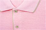 Close up new men's pink Polo T-shirt