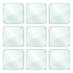 Transparent glass frames, vector eps10 illustration