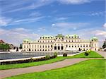 Belvedere palace, Vienna. Summer day