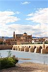 Great Mosque, Roman Bridge and Guadalquivir river, Cordoba, Spain