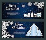 Set of cards with Christmas BALLS, stars and snowflakes,vector  illustration