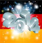 Flag of Germany 2014 background. New Year or similar concept