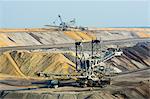 Opencast brown coal mining, Juchen, Germany