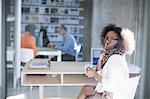 Young woman at desk