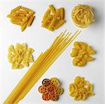 Selection of pasta shapes