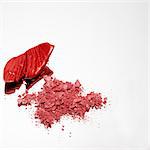 Red make up crumbled