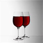 Two glasses of red wine