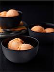 Bowls of Orange Sorbet, Studio Shot