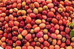 Pickled olives on a market stall