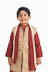 Boy wearing kurta on Diwali