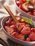 Moroccan-style strawberry salad