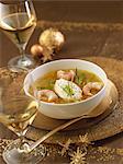 Dublin Bay prawn soup with tarragon and whipped cream