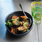 Zucchini and mint Tajine