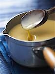 Saucepan of custard