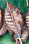 Grilled fish on a stall in Luang Prabang, Laos