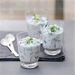 Greek-style cucumber and yoghurt Verrines