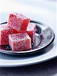 Raspberry fruit pastes