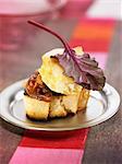 Cod and onion crostini