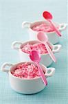 Pink Malabar-flavored rice pudding